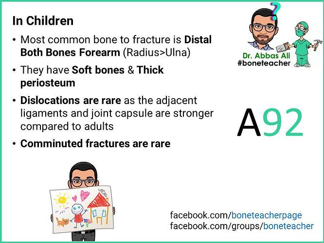 In children distal both bones forearm