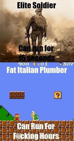 Elite Soldier VS Fat Italian Plumber