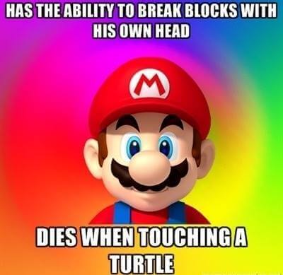 Has the ability to break blocks with his own head …
