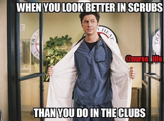 When you look better in scrubs