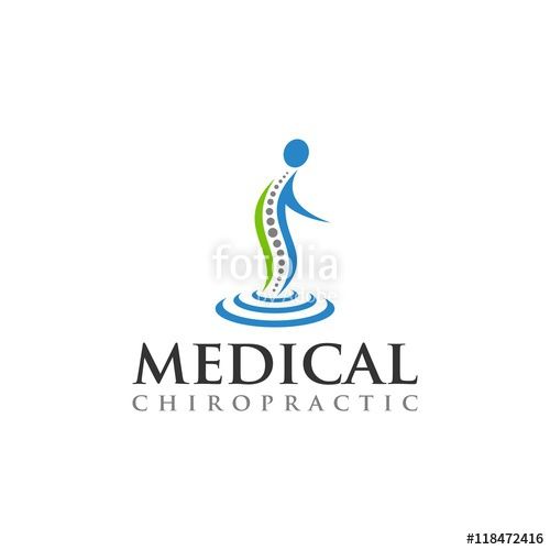 Vector Medical Spine Logo Template Logo Templates Chiropractic Logo Logos
