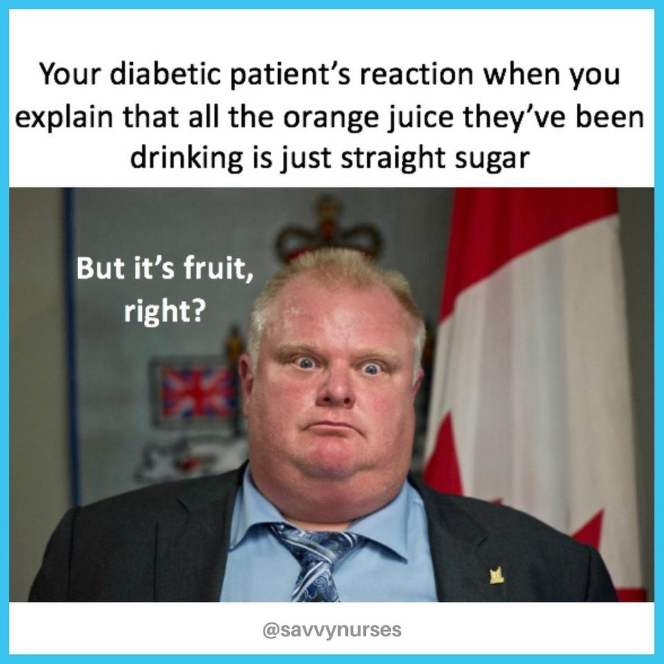 Your diabetic patients reaction