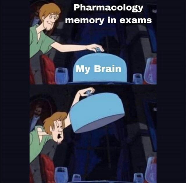 Pharmacology - memory in exams - Memes  the Best  Medical Forum for Medical Students and Doctors Worldwide